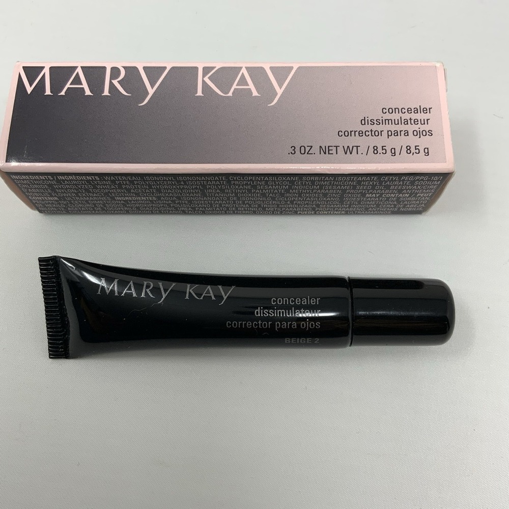 New In Box Mary Kay Concealer Beige 2 #023470 Full Size .3 Oz  New‎ In Box
